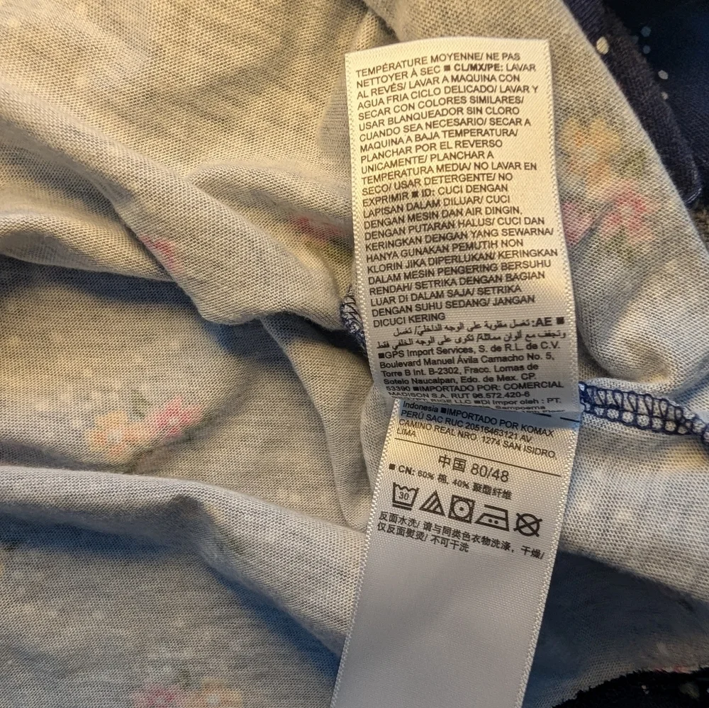 Old Navy Girls Floral Navy Kids Dress Cotton Size 12-18m